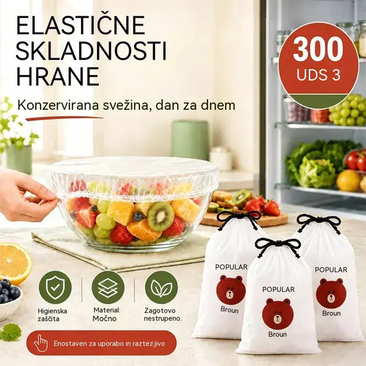 🍽️Izjemno velik debel antibakterijski plastični pokrov za živila