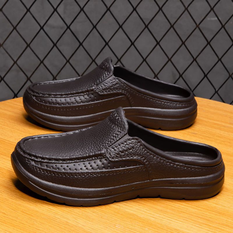 ✨🔥【39-45】Ανδρικές casual δερμάτινες παντόφλες, απλές και άνετες