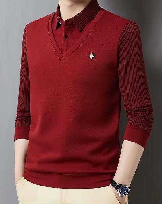 🔥【M-4XL】👔 Ανδρικό premium κασμιρένιο ζεστό σετ μπλούζας με μακριά μανίκια