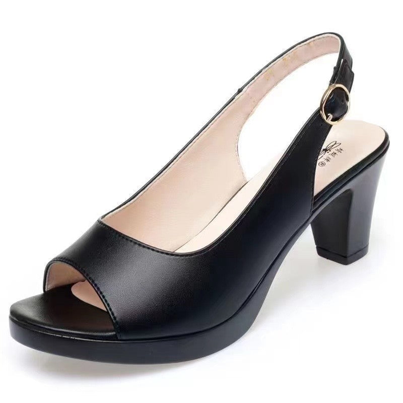 💞Sandale cu toc înalt casual, elegante, gura de pește