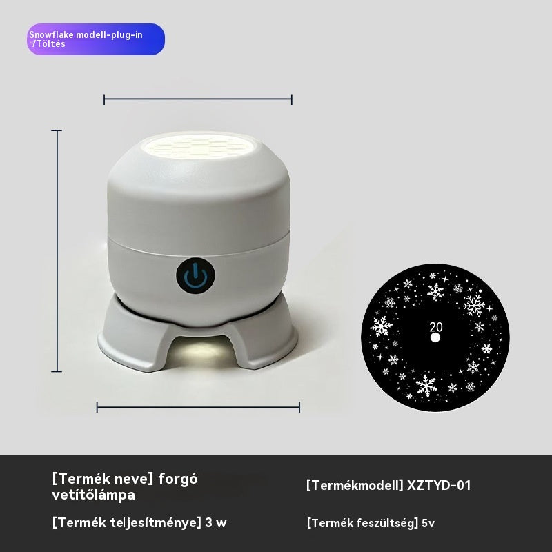 【50% kedvezmény ma】Dinamikus forgó LED projektor
