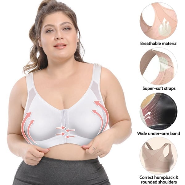 🥰 【3 sztuk】👙【40-120kg】Biustonosz podtrzymujący pełne pokrycie