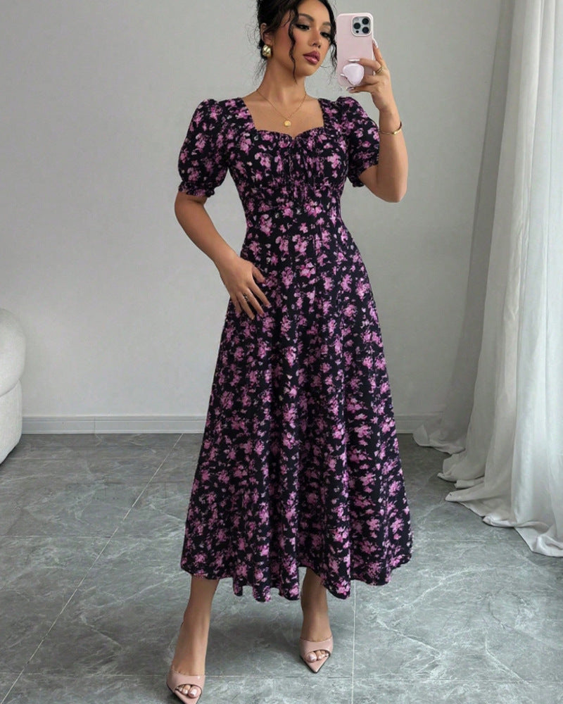 👗Zadnji dan promocije -50% popust! 【S-2XL】Elegantna poletna potiskana obleka, zračna in udobna, enostavna za ujemanje in vitka.