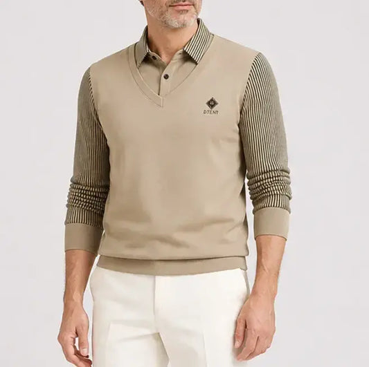 👔🔥🔥【Posebna ponudba za konec leta】🔥【M-4XL】Moški dvodelni komplet iz visokokakovostnega kašmirja, topel enodelni top
