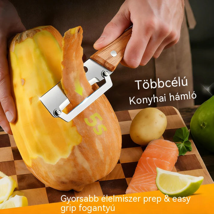 💥Vásároljon 1-et, kapjon 1-et ingyen💥🔪 Multifunkcionális rozsdamentes acél hámozó 🧅