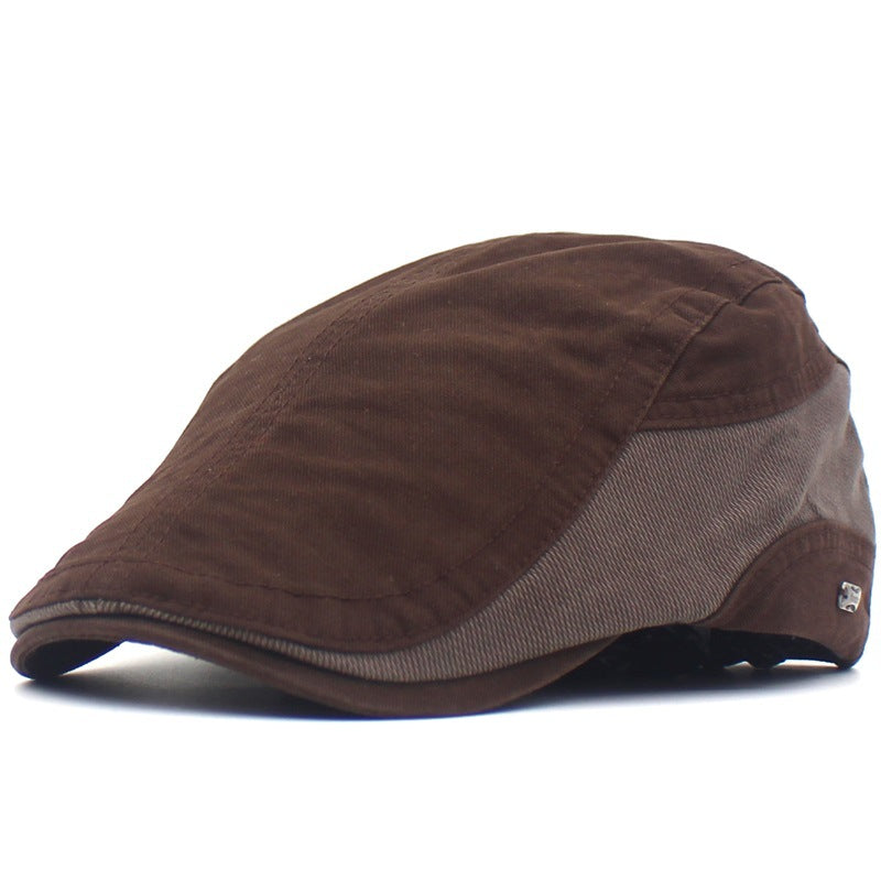 🧢Stylowy męski beret retro z łatkami