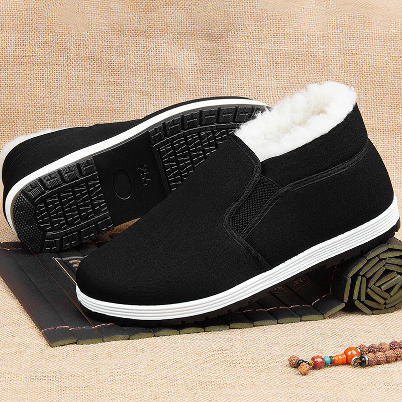 🔥【39-44】👟2024 jesienne i zimowe buty śniegowe dla osób w średnim i starszym wieku, pogrubione i aksamitne, ciepłe