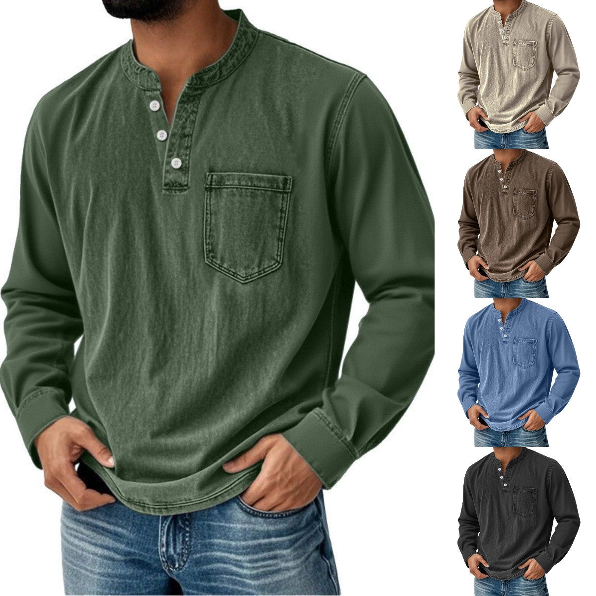 👔Camisa casual de manga corta para hombre, ideal para primavera/verano.-E