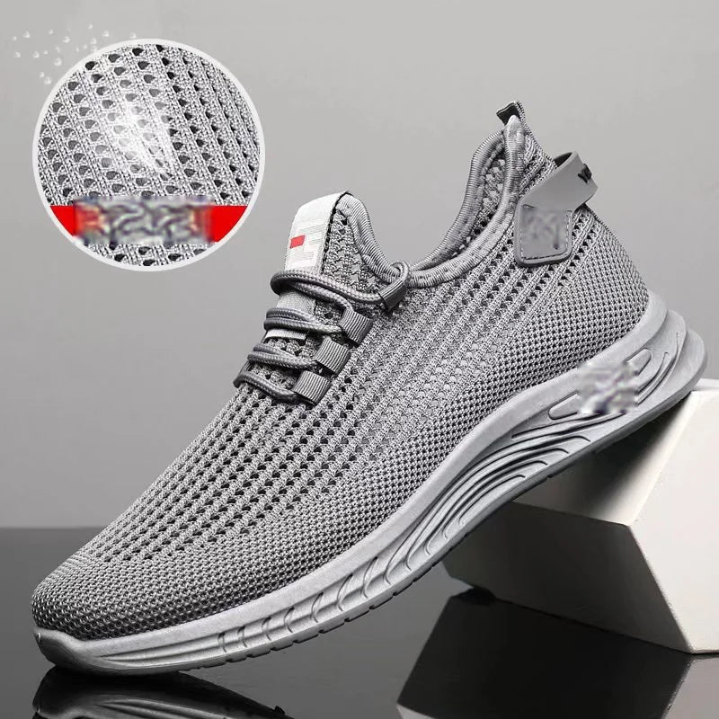 👟【39-44】Kényelmes és légáteresztő hálós, csúszásmentes, divatos alkalmi férfi cipő