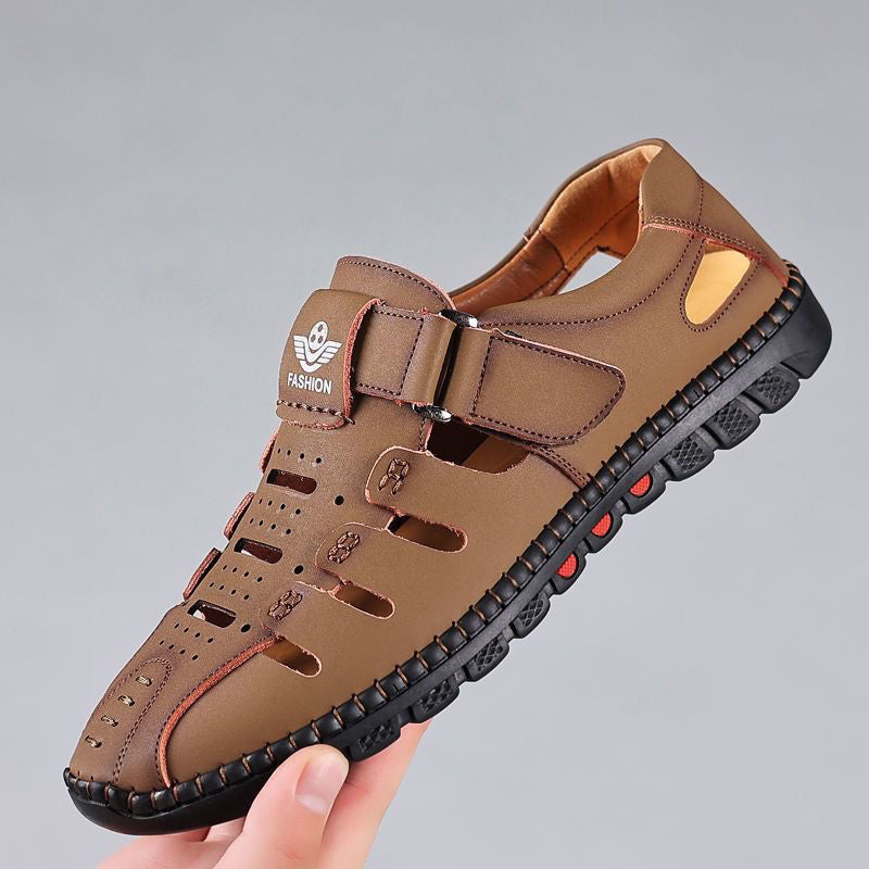 👣【Tallas 38-44】🍃2026 Zapatos casuales transpirables con agujeros, cuero genuino, suela suave, antideslizantes