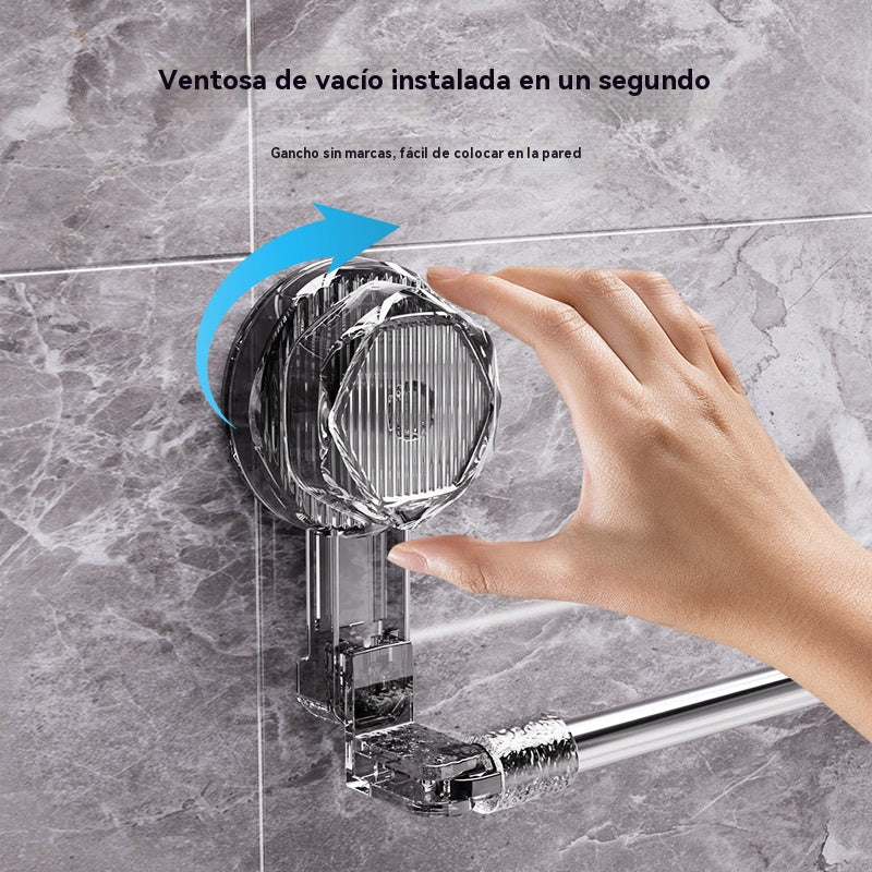 🚿✨【Αγοράστε 1 και πάρτε 1 δωρεάν】【Μόνο 15 ευρώ το τεμάχιο】Βάση πετσετών τεχνικού με βεντούζα, απαραίτητη για τρύπημα.
