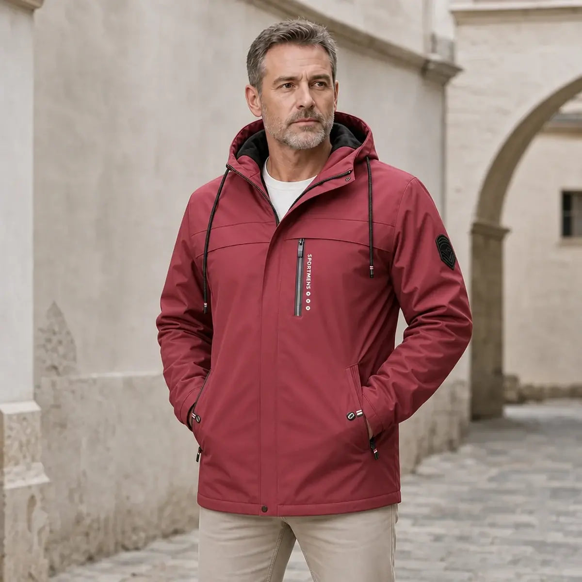 🧥🔥【XS-XL】Moška topla flis jakna s kapuco – zimska jakna za aktivnosti na prostem – vodoodporna jakna