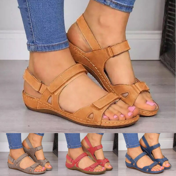 ✨ 50% popust 🔥【Velikost 35-43】Ženski mehki in udobni sandali iz pravega usnja ✅️Plačilo po povzetju