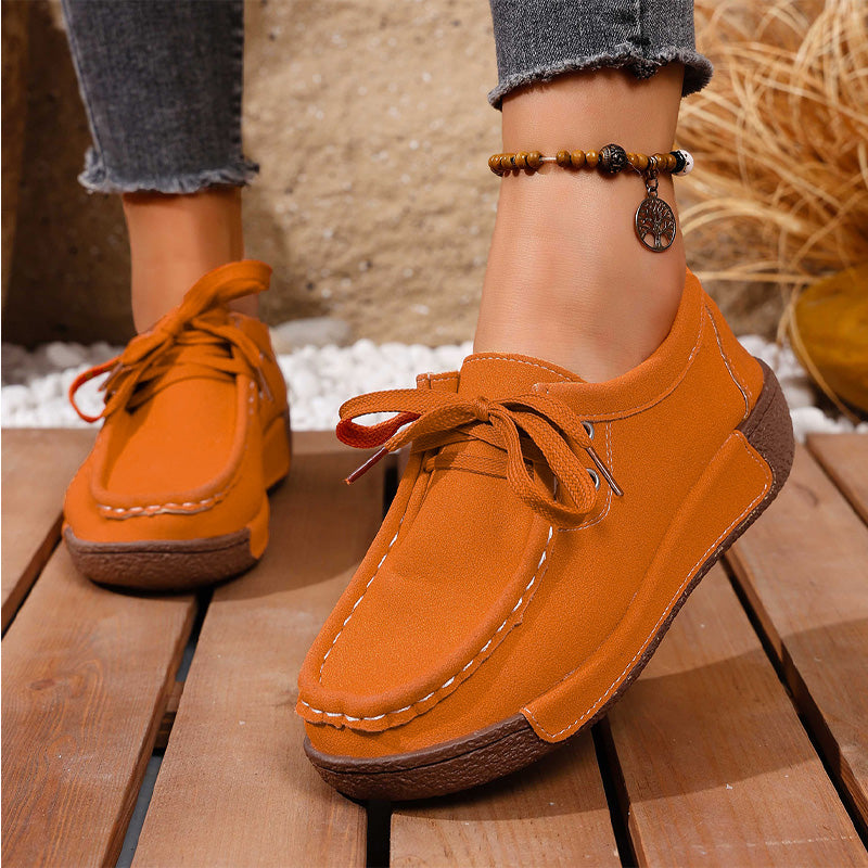 💖【Velikosti 36-43】Ženski čevlji s platformo in okroglim prstom - udobni in elegantni