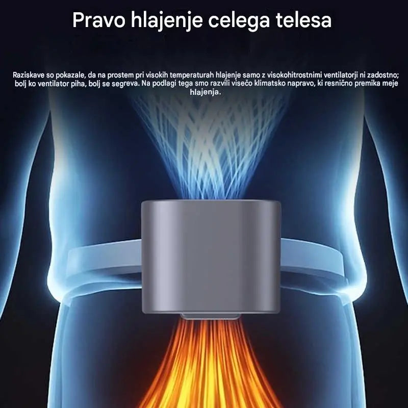 🌀❄Nov visokozmogljiv USB ventilator z digitalnim LED zaslonom za uporabo v avtomobilu in na prostem
