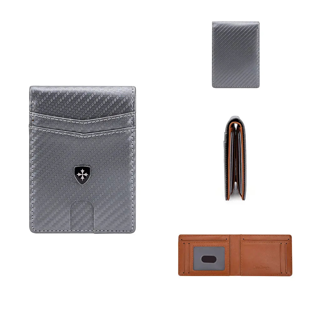 Cartera delgada para hombre con bloqueo RFID