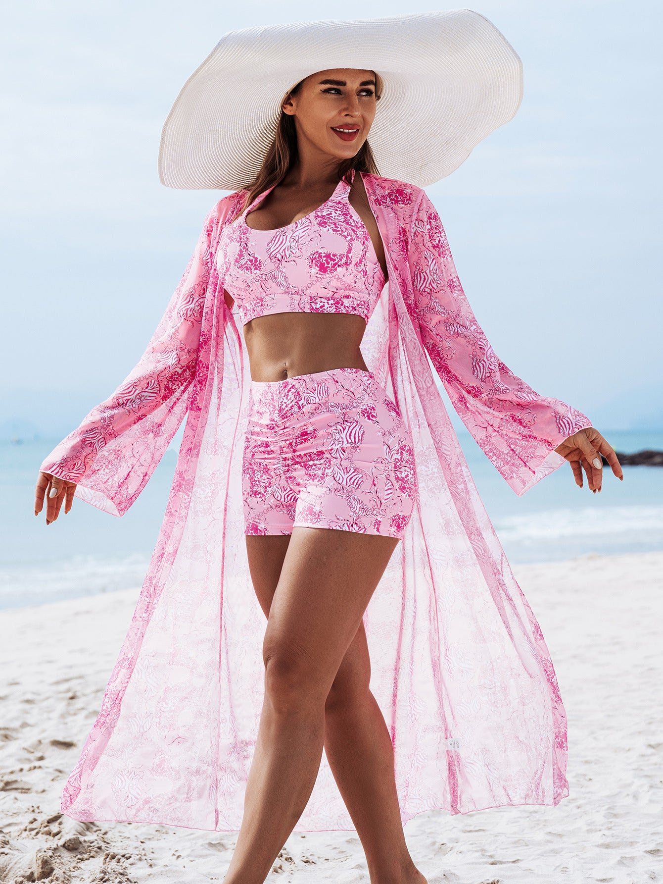 🩱🏖️【S-2XL】Modne i seksowne trzyczęściowe bikini, wysoka jakość