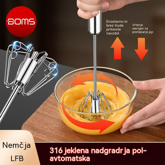 🎁🔥Kupite enega, enega dobite brezplačno (2 artikla)🎁Polavtomatski in ročni stepalniki za jajca iz nerjavečega jekla