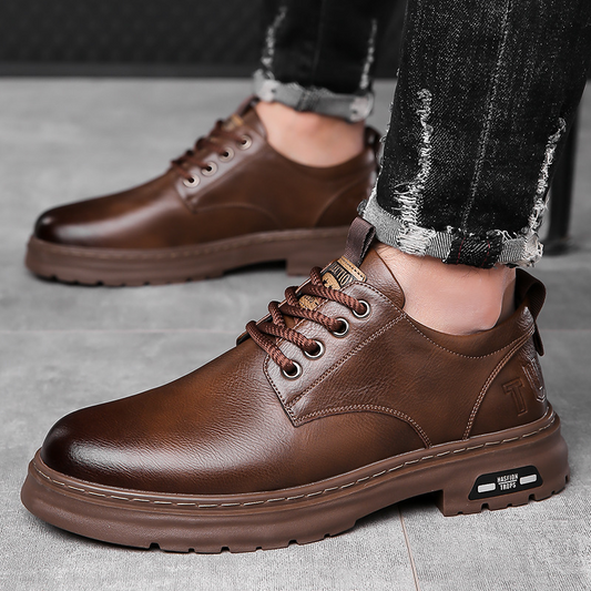 🏆💥【Oferta limitowana】【39-44】Męskie buty business casual ze skóry naturalnej — eleganckie, wygodne i trwałe