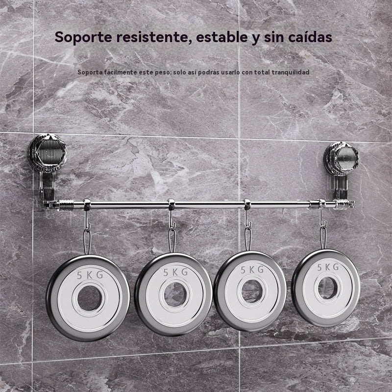 🚿✨【Αγοράστε 1 και πάρτε 1 δωρεάν】【Μόνο 15 ευρώ το τεμάχιο】Βάση πετσετών τεχνικού με βεντούζα, απαραίτητη για τρύπημα.