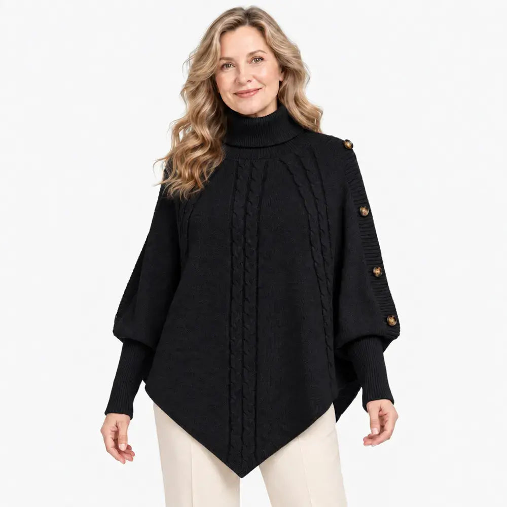 【S-3XL】Priljubljen jesensko/zimski kos! Ta topla pletena pelerina zlahka laska postavi in skrije morebitne nepopolnosti. ✨