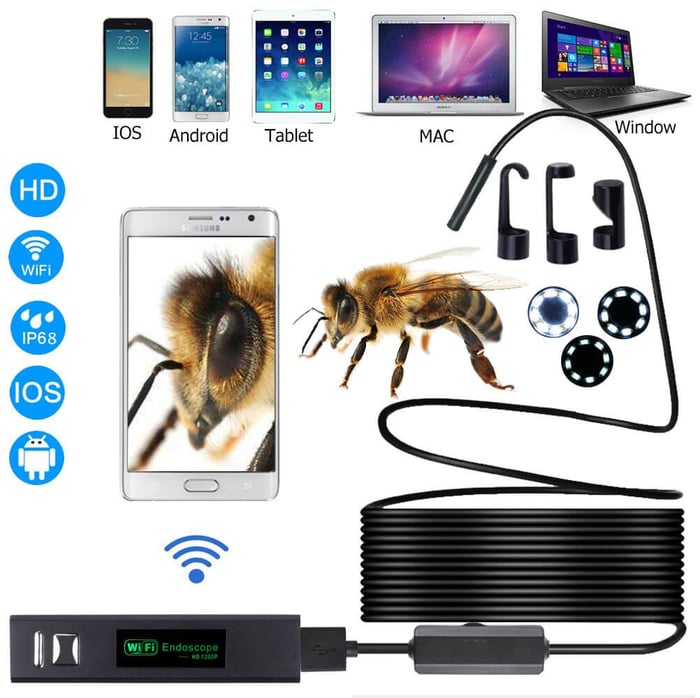 (Typ c, USB, Micro USB) Endoskop „trzy w jednym”[5M]