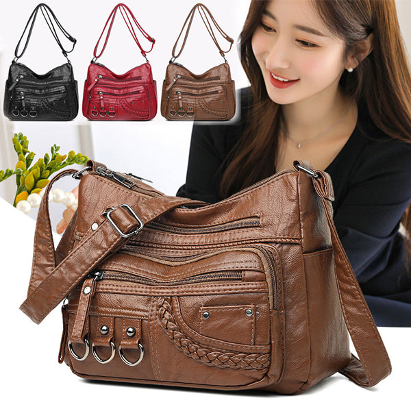 👜2025 Νέα τσάντα ώμου / crossbody από μαλακό δέρμα με μεγάλη χωρητικότητα