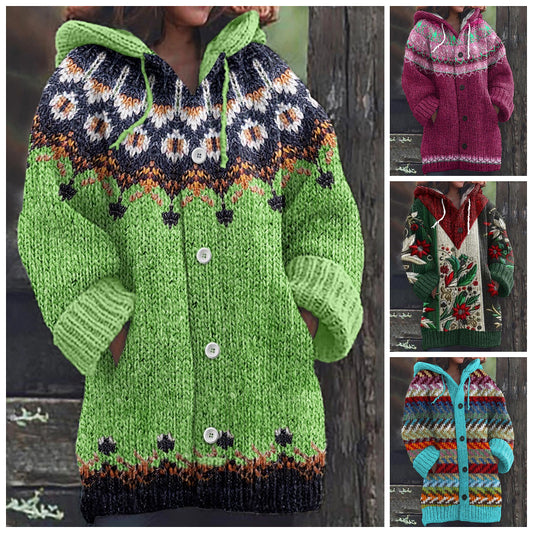 🥰【S-5XL】Νέα άνετη ρετρό ζακέτα με πουλόβερ