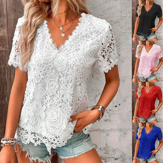 🌼🌼2026 Nova modna ženska čipkasta bluza (S-5XL)