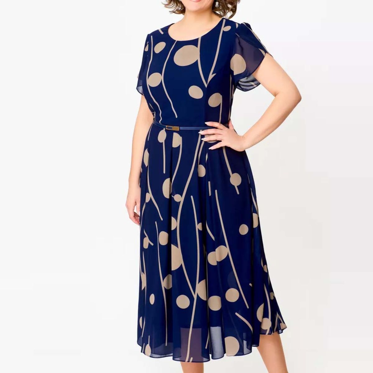 👗💥【S-5XL】 Új divatos ruha, klasszikus dizájn, elegáns és egyszerű