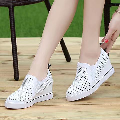 🔥【34-41】Lato 2025 damskie buty na co dzień z miękkiej skóry z grubą podeszwą