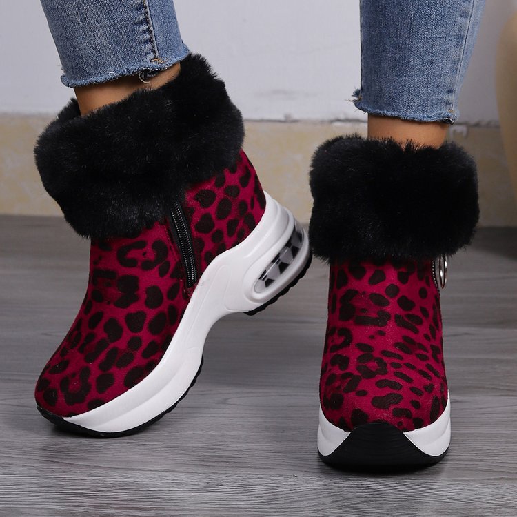【35-43】💕2024 nowe zimowe damskie pluszowe bawełniane buty na grubej podeszwie
