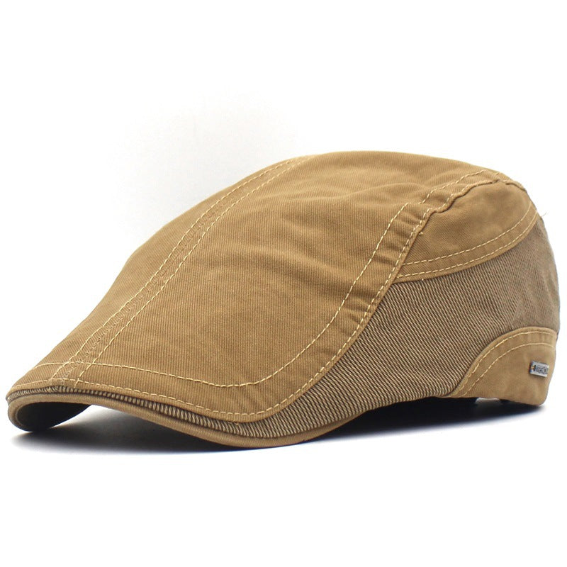 🧢Stylowy męski beret retro z łatkami