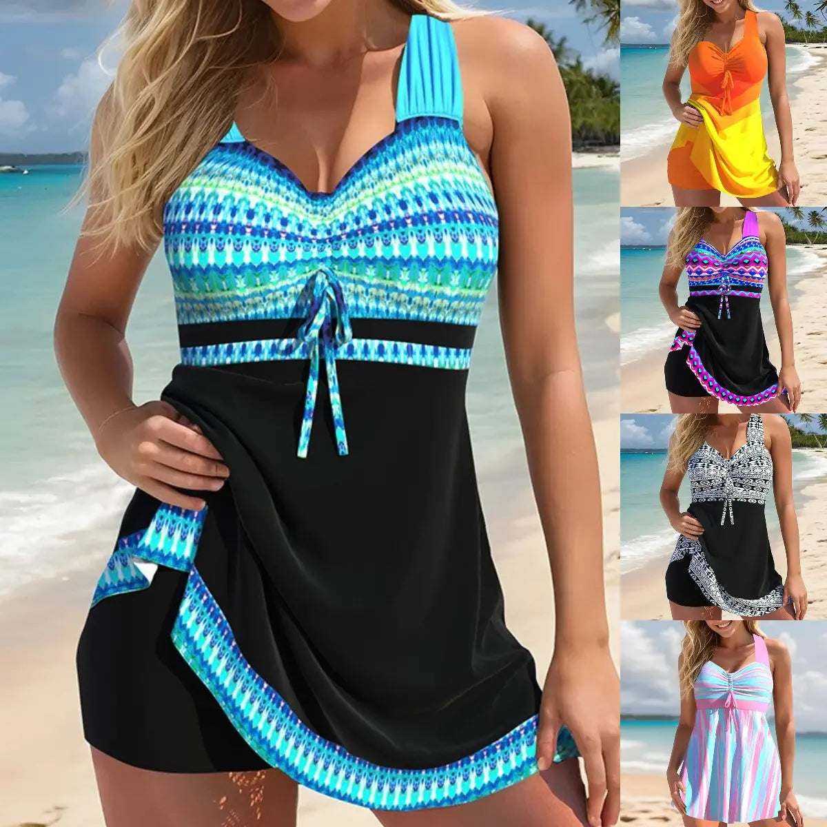 🏊‍♀️👙【Fürdőruha + úszónadrág】【S-5XL】Elegáns, kiváló minőségű fürdőruha szett