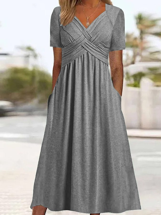 🔥50% zniżki przez ograniczony czas🔥【S-5XL】Nowa bawełniana sukienka midi casualowa