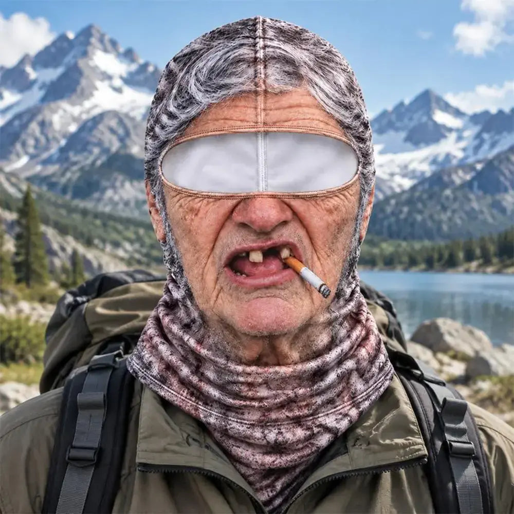 🔥😎 Zabavna in topla 3D maska za obraz, idealna za zimske športe na prostem.