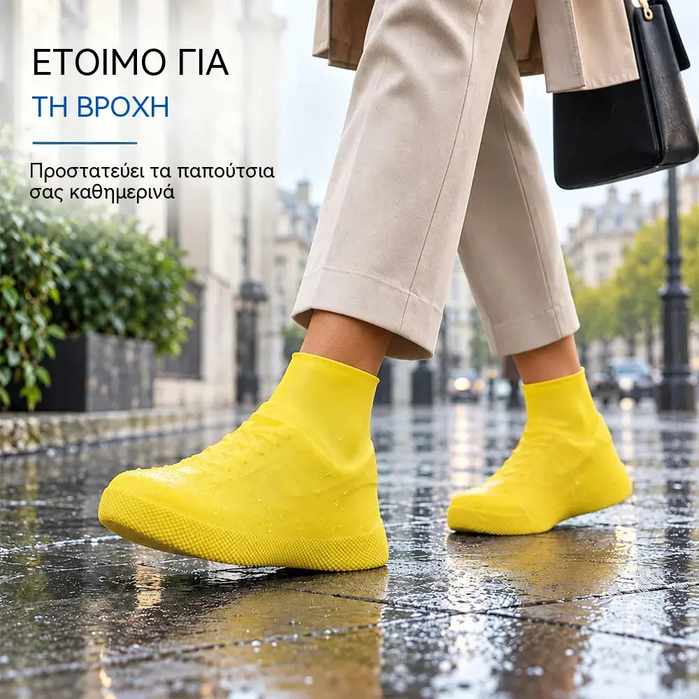🌧️ Μην αφήνετε τα παπούτσια σας να βραχούν! Οι αδιάβροχες θήκες παπουτσιών υψηλής ποιότητας - αντιολισθητικές, ανθεκτικές και πτυσσόμενες - είναι ιδανικές για μεταφορά.