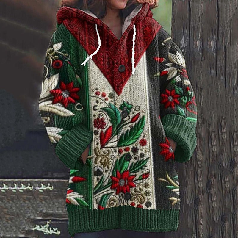 🥰【S-5XL】Νέα άνετη ρετρό ζακέτα με πουλόβερ