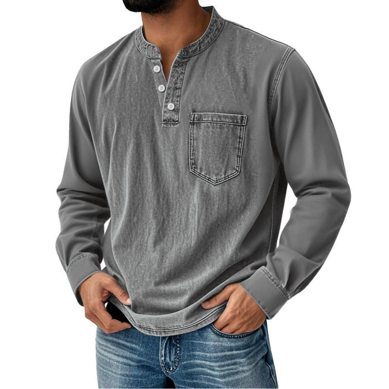 👔Camisa casual de manga corta para hombre, ideal para primavera/verano.-E
