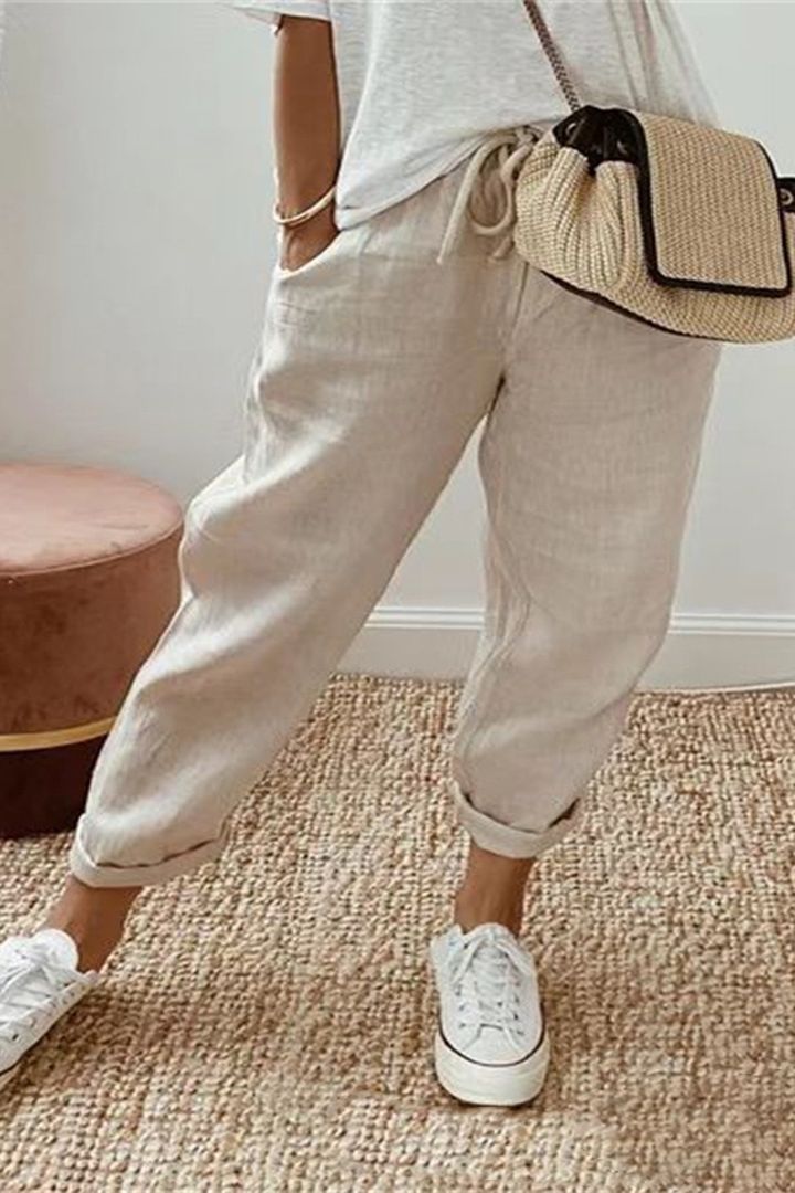 😍💕Kup jeden, drugi odbierz za pół ceny💕2026 Nowe damskie spodnie casualowe z bawełny i lnu