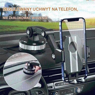 🔥Wielofunkcyjny uchwyt samochodowy na telefon, wytrzymuje ciężar do 5 kg!