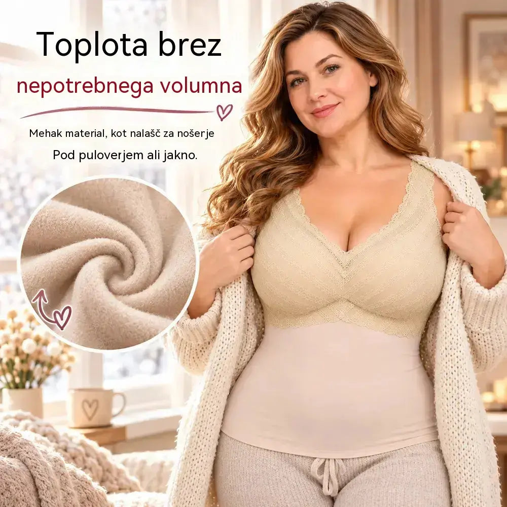 【L-3XL】Nov ženski termo brezrokavnik za jesen/zimo: Z vzorcem patchwork, ekstra debel za toploto, brezšivno konstrukcijo in hitrim zadrževanjem toplote – primeren za vsakodnevno nošenje.