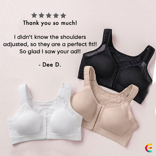 🥰 【3 sztuk】👙【40-120kg】Biustonosz podtrzymujący pełne pokrycie