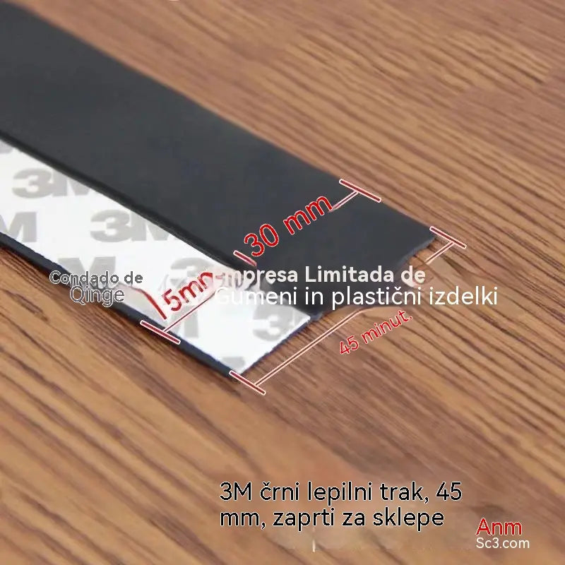 🚪 Tesnilni trak za spodnjo stran vrat iz PVC-ja – odporen proti prahu in vetru