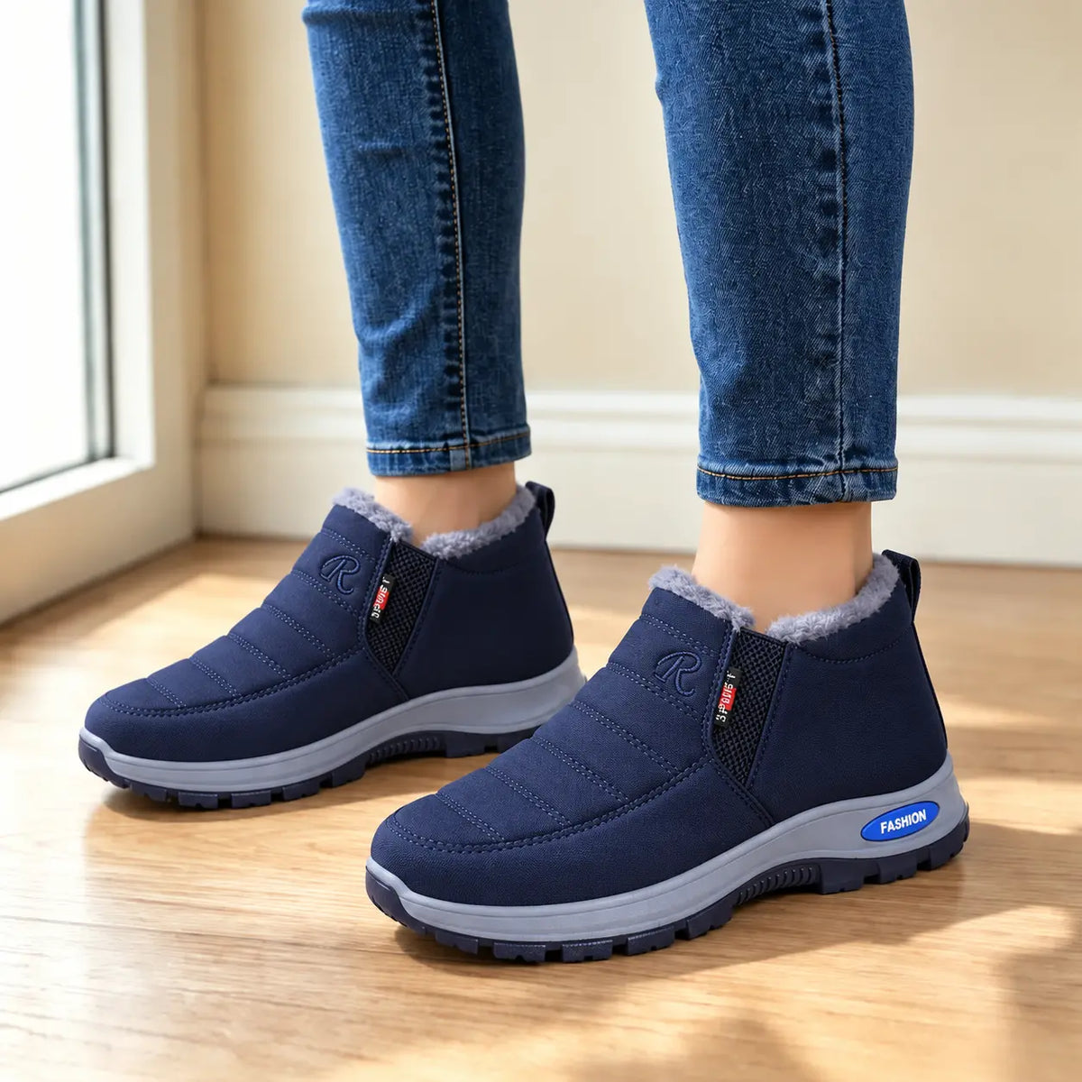 🔥【Oferta especial del 50 %】【Tallas 35-48】Botas de invierno unisex con forro de felpa: cálidas, cómodas y antideslizantes para el clima frío.
