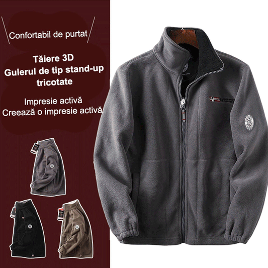【S-3XL】 Ανδρικό ζεστό βαμβακερό παλτό casual μάλλινο μπουφάν διπλής όψης