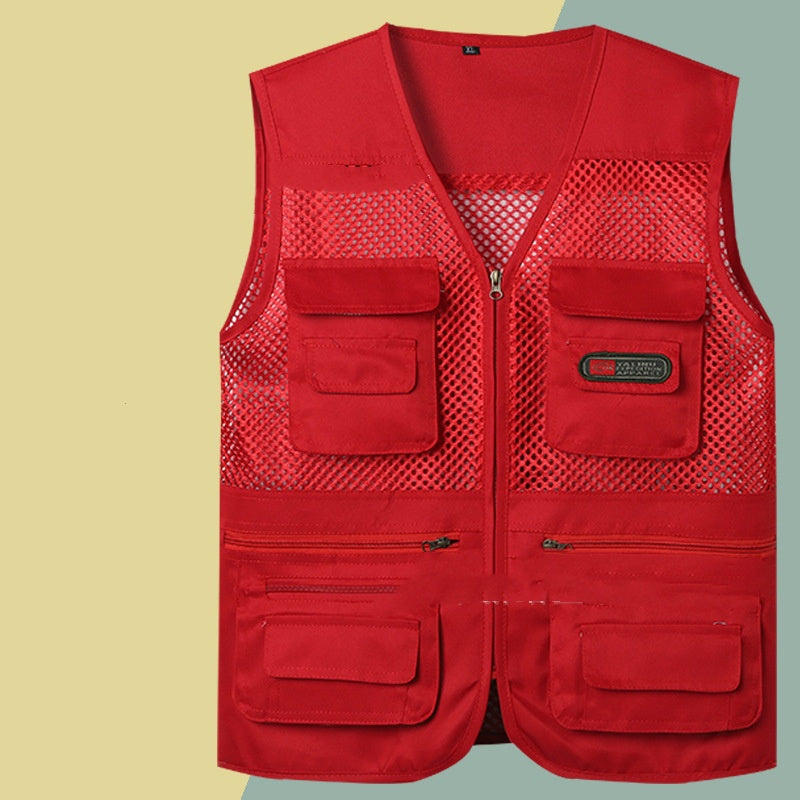 🔥【XL-4XL】Απλό λειτουργικό γιλέκο με πολλαπλές τσέπες（55-100kg）