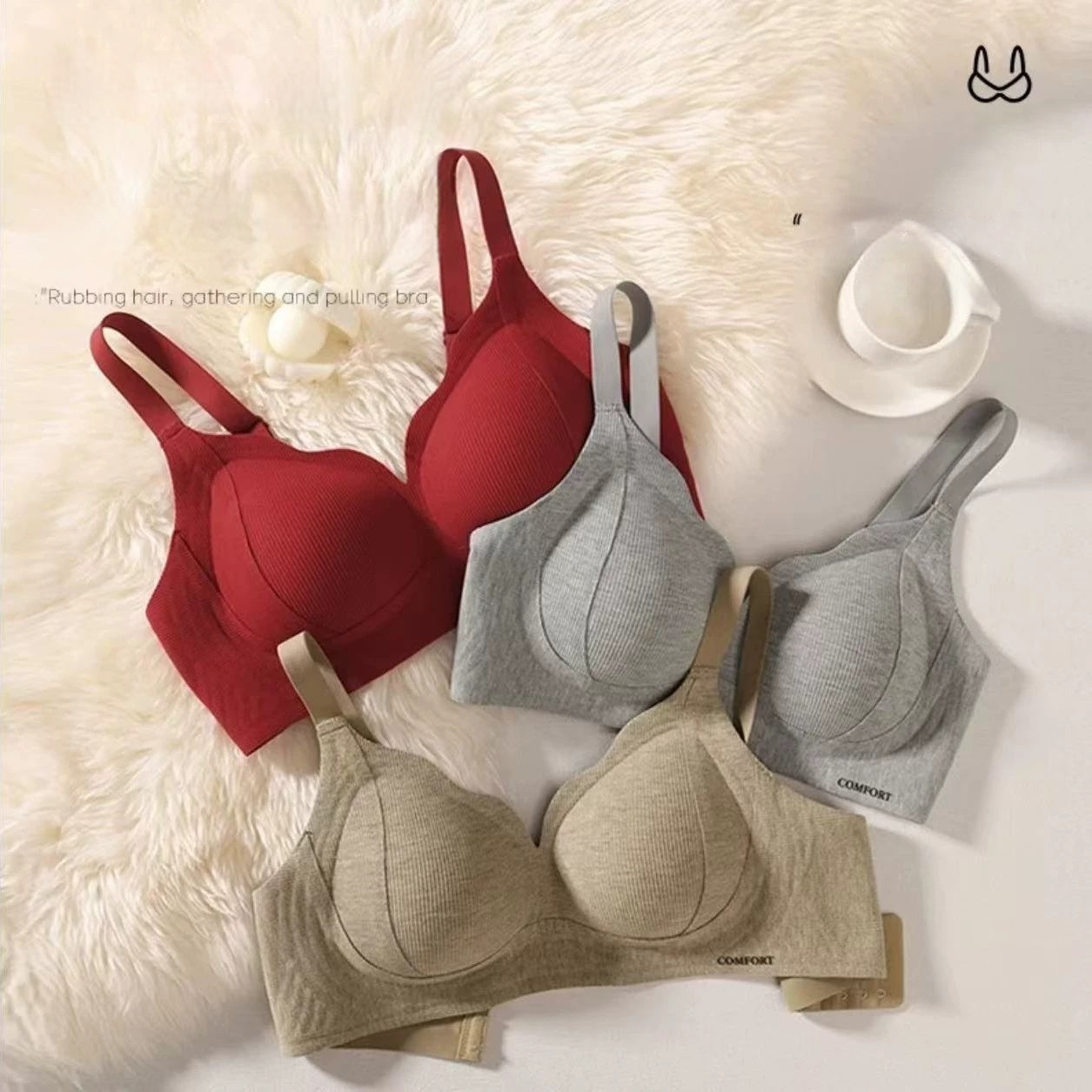 ✨💓【2 τεμάχια】Μοντέρνο, ζεστό σουτιέν push-up για φθινόπωρο/χειμώνα