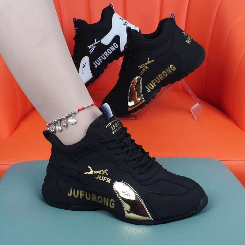 👟👟👟Stylowe, oddychające, damskie trampki na platformie w blokach kolorów