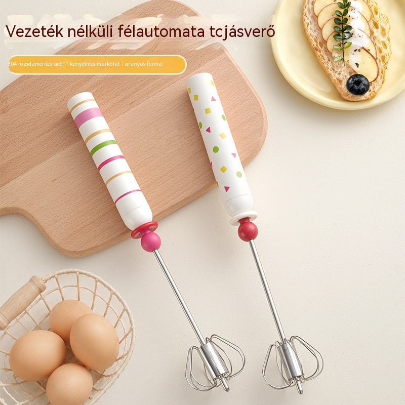【2 darabos készlet】🥚 Levehető félautomata tojáshabverő (304 rozsdamentes acél)✨Utánvétes fizetés